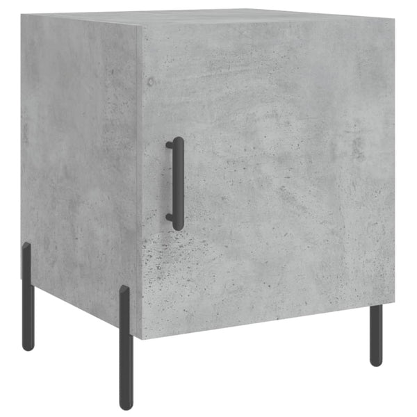 Nachttisch Beton Anthrazit Meir 40x40x50cm (Holz)