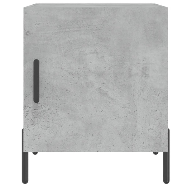 Nachttisch Beton Anthrazit Meir 40x40x50cm (Holz)