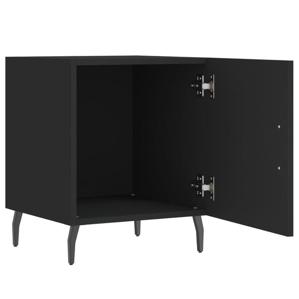 Nachttisch Masenca 40x40x50cm (Holz), schwarz