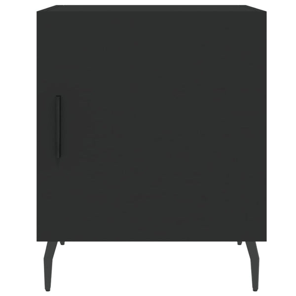 Nachttisch Masenca 40x40x50cm (Holz), schwarz