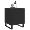 Schwarze Nachttische Burhan 40x40x50cm (2er Set Holz)
