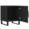 Schwarze Nachttische Burhan 40x40x50cm (2er Set Holz)