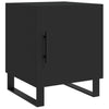 Schwarze Nachttische Burhan 40x40x50cm (2er Set Holz)