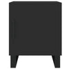Schwarze Nachttische Burhan 40x40x50cm (2er Set Holz)