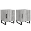 Nachttische Burhan Grau 40x40x50 cm (2er-Set, Sonoma, Holz)