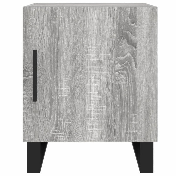 Nachttische Burhan Grau 40x40x50 cm (2er-Set, Sonoma, Holz)