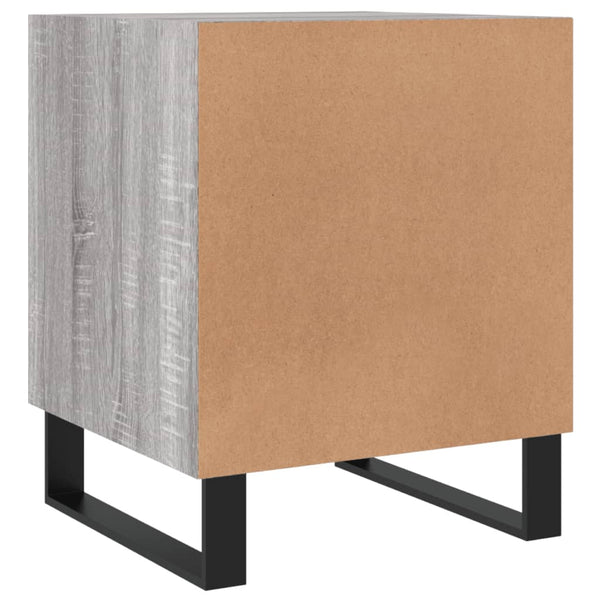 Nachttische Burhan Grau 40x40x50 cm (2er-Set, Sonoma, Holz)
