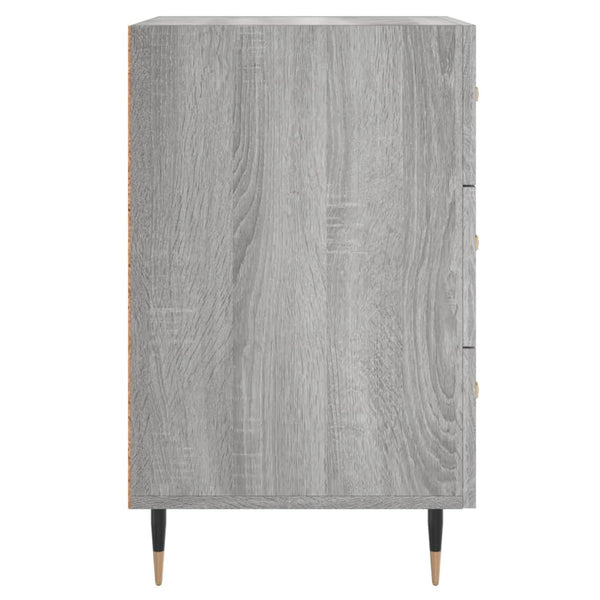 Grauer Nachttisch Collie 40x40x66cm (Holz)