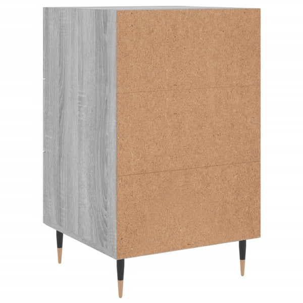 Grauer Nachttisch Collie 40x40x66cm (Holz)