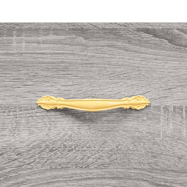 Grauer Nachttisch Collie 40x40x66cm (Holz)