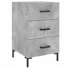 Nachttisch Lazaroiu betongrau 40x40x66cm (Holz)