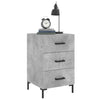 Nachttisch Lazaroiu betongrau 40x40x66cm (Holz)