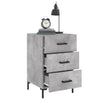 Nachttisch Lazaroiu betongrau 40x40x66cm (Holz)