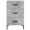 Nachttisch Lazaroiu betongrau 40x40x66cm (Holz)