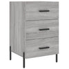 Grauer Nachttisch Izola 40x40x66cm (Holz)