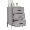Grauer Nachttisch Izola 40x40x66cm (Holz)