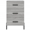 Grauer Nachttisch Izola 40x40x66cm (Holz)