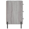 Grauer Nachttisch Izola 40x40x66cm (Holz)
