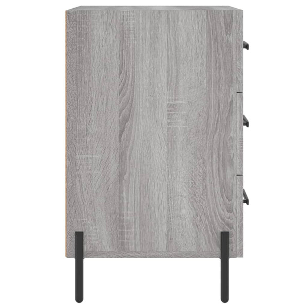 Grauer Nachttisch Izola 40x40x66cm (Holz)