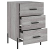 Grauer Nachttisch Izola 40x40x66cm (Holz)