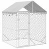 Hundezwinger Arist mit Dach, 2x2x2,5 m, Silber (verzinkter Stahl)