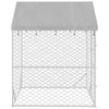 Hundezwinger Arist mit Dach, 2x2x2,5 m, Silber (verzinkter Stahl)