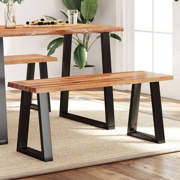 Sitzbank mit lebenden Kanten Muscel 110cm (Akazie)