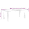 Esstisch Kerri 200x90x75cm (Akazienholz)