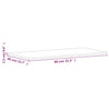 Tischplatte Dumitrila 80x40x1,5cm (rechteckig Buche)