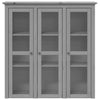 Grauer Vitrinenschrank Bodo Columb (Kiefer)