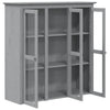 Grauer Vitrinenschrank Bodo Columb (Kiefer)