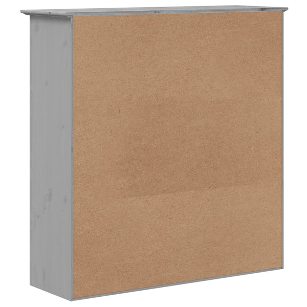 Grauer Vitrinenschrank Bodo Columb (Kiefer)