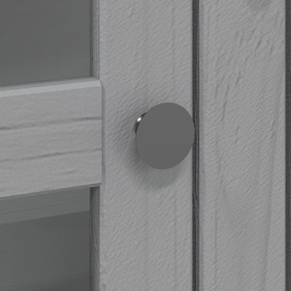 Grauer Vitrinenschrank Bodo Columb (Kiefer)