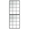 Schwarze Wandspiegel Puggioli 80x60cm (2 Stück Metall)