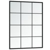 Schwarze Wandspiegel Puggioli 80x60cm (2 Stück Metall)