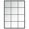 Schwarze Wandspiegel Puggioli 80x60cm (2 Stück Metall)
