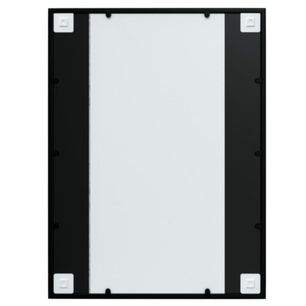 Schwarze Wandspiegel Puggioli 80x60cm (2 Stück Metall)