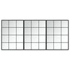 Schwarzer Wandspiegel Puggioli 80x60cm (3 Stück Metall)