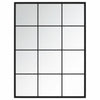 Schwarzer Wandspiegel Puggioli 80x60cm (3 Stück Metall)