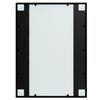 Schwarzer Wandspiegel Puggioli 80x60cm (3 Stück Metall)