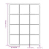Schwarzer Wandspiegel Puggioli 80x60cm (3 Stück Metall)