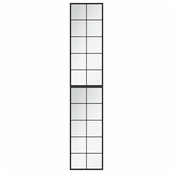 Wandspiegel Puggioli schwarz 100x40cm (2 Stk. Metall)