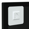 Wandspiegel Puggioli schwarz 100x40cm (2 Stk. Metall)