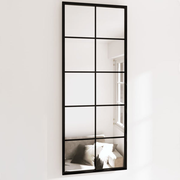 Wandspiegel Puggioli schwarz 100x40cm (2 Stk. Metall)