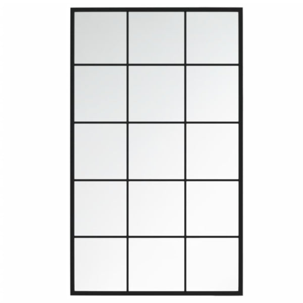 Schwarze Wandspiegel Puggioli 100x60cm (2 Stück Metall)