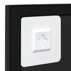 Schwarze Wandspiegel Puggioli 100x60cm (2 Stück Metall)