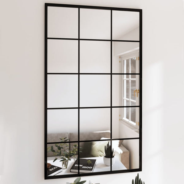 Wandspiegel Puggioli 100x60cm schwarz (3 Stk. Metall)