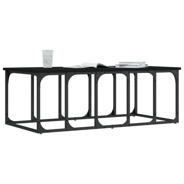 Couchtisch Edyth Schwarz 100x50x35,5cm (Holz)
