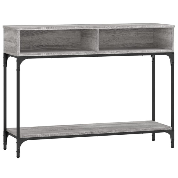 Konsole Tisch Millo, grau, 100x30,5x75cm (Holz)