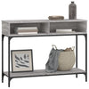 Konsole Tisch Millo, grau, 100x30,5x75cm (Holz)